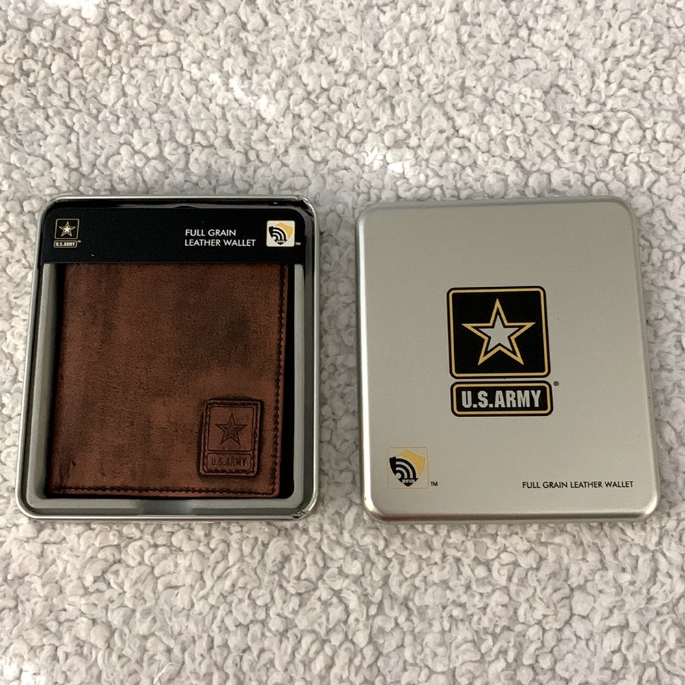 US Army Genuine Calf Leather Wallet